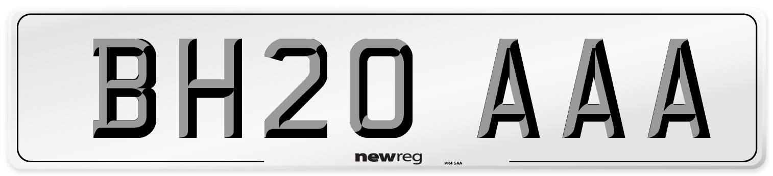 BH20 AAA Number Plate from New Reg